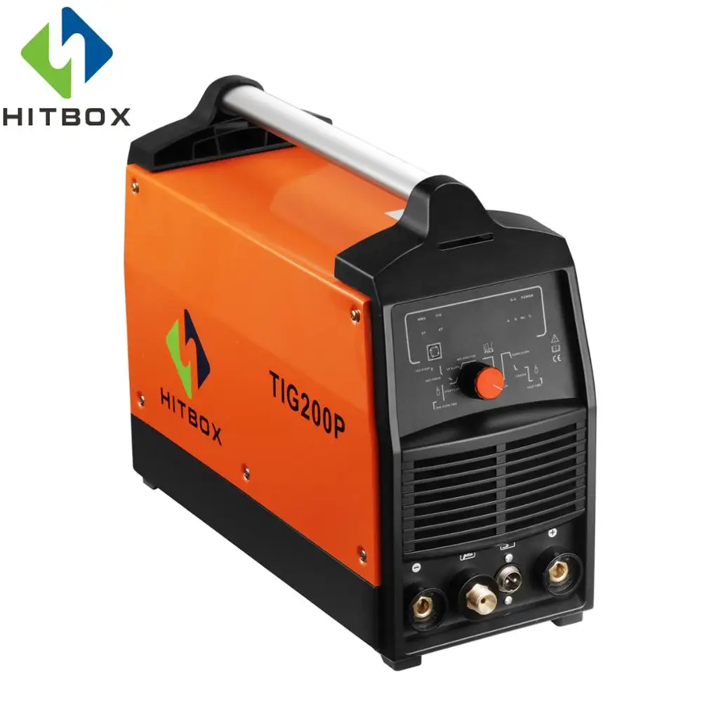 HITBOX TIG200P сварщик Горячая газ TIG сварочный аппарат 220 В IGBT модуль портативный размер импульсный Tig машина