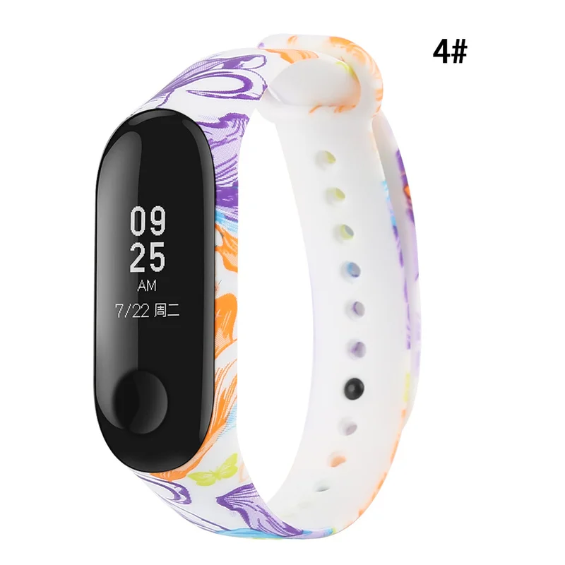 Спортивный ремешок для часов Xiaomi Mi Band 3 силиконовый умные аксессуары |