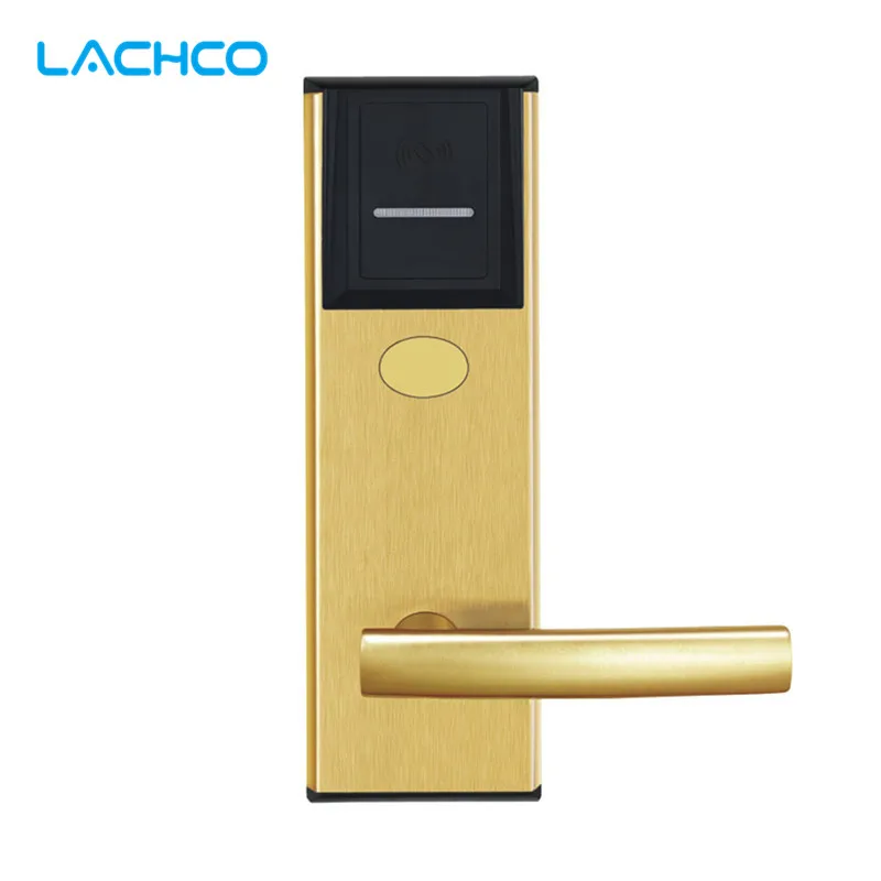 LACHCO интеллектуальная электронная RFID карта дверная защелка с дэдболтом для отеля