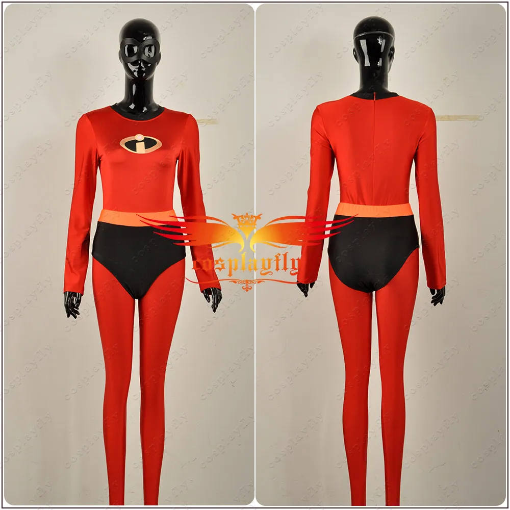Суперсемейка 2 комбинезон девушка зентай Красный боди Elastigirl Хелен супер женщина