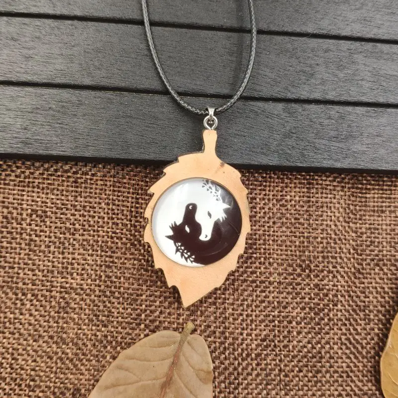 Даосизм Цепочки и ожерелья с подвесками деревянный веревка драгоценными камнями