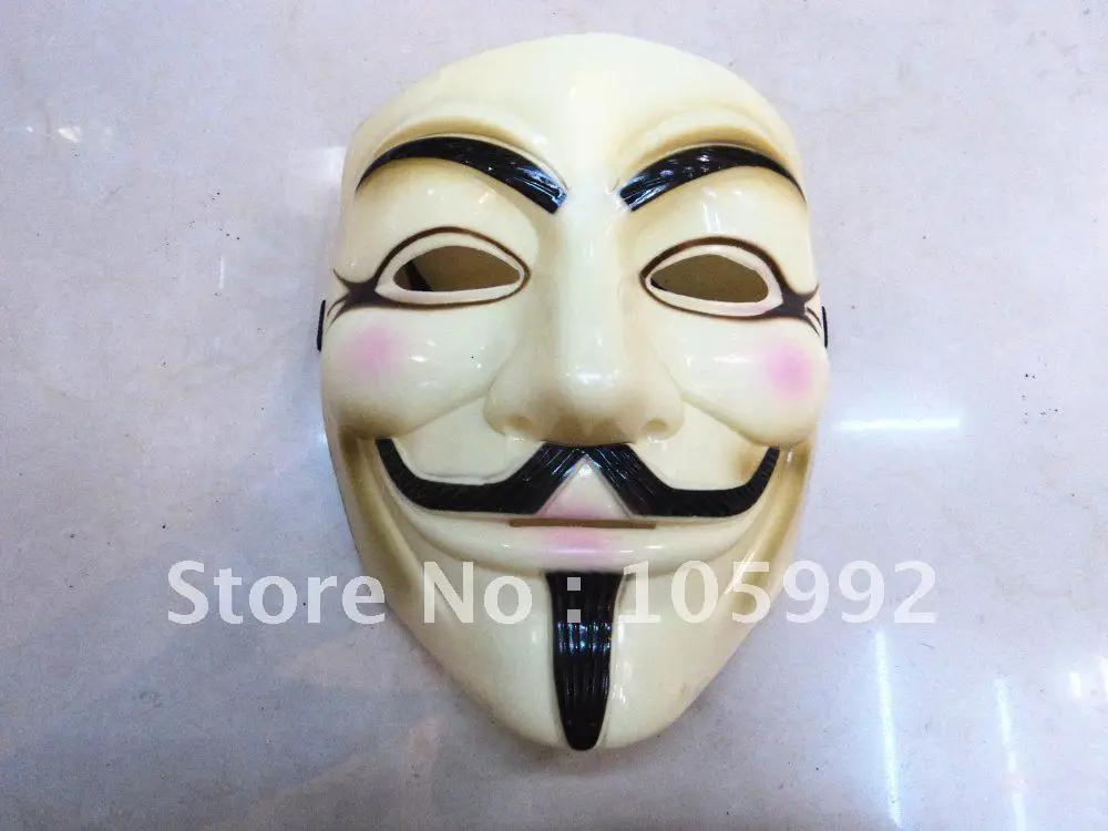 V vendetta team guy fawkes Маскарадная маска для Хэллоуина карнавал 40 г светильник желтый 1