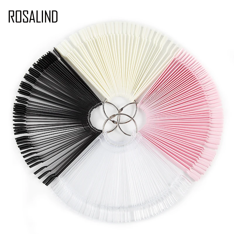 ROSALIND 50 шт./лот накладные ногти 4 цвета гелевые инструмент для маникюра дизайн