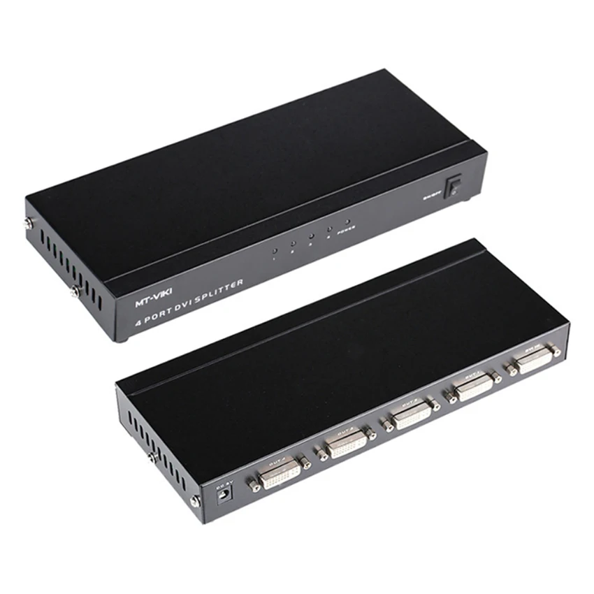 4 way 1080P DVI Video Splitter 1X4 Box Distribution 1 in out Multiple Display | Электроника