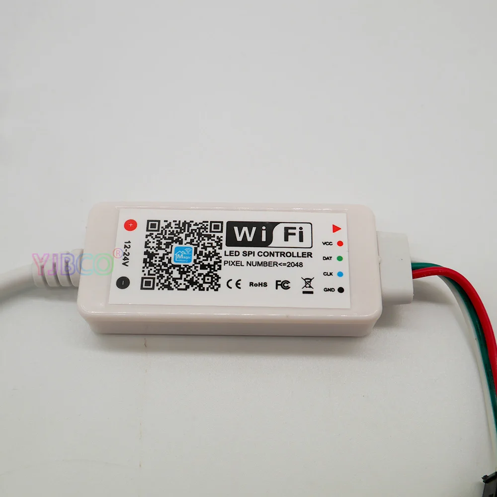 DC5V DC12-24V Magic Home светодиодный контроллер SPI адресуемых 2048 пикселей Миниатюрный Wi-Fi контроллер для WS2811 SK6812 WS2812B Светодиодные ленты
