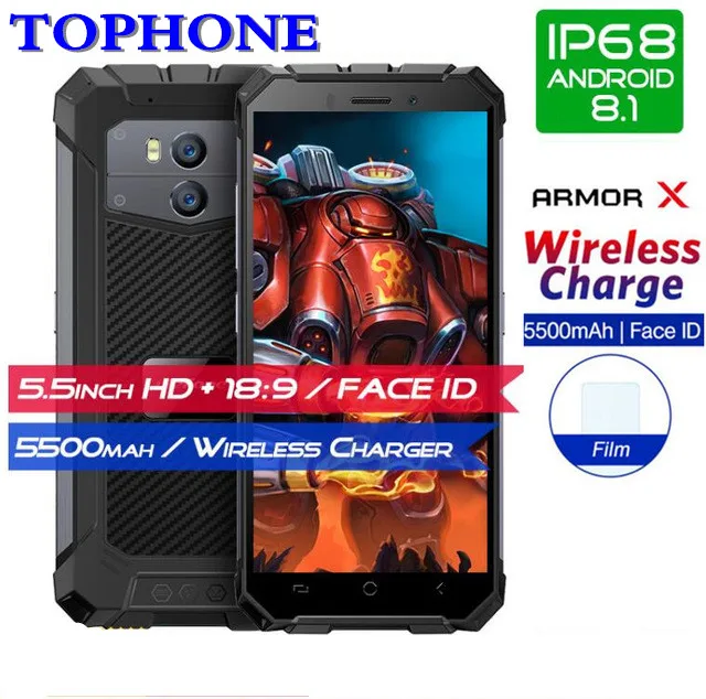 Ulefone Броня х 4G мобильный телефон 5 &quotHD Android 8 1 MT6739 Quad core 2 ГБ + 16 IP68 Водонепроницаемый