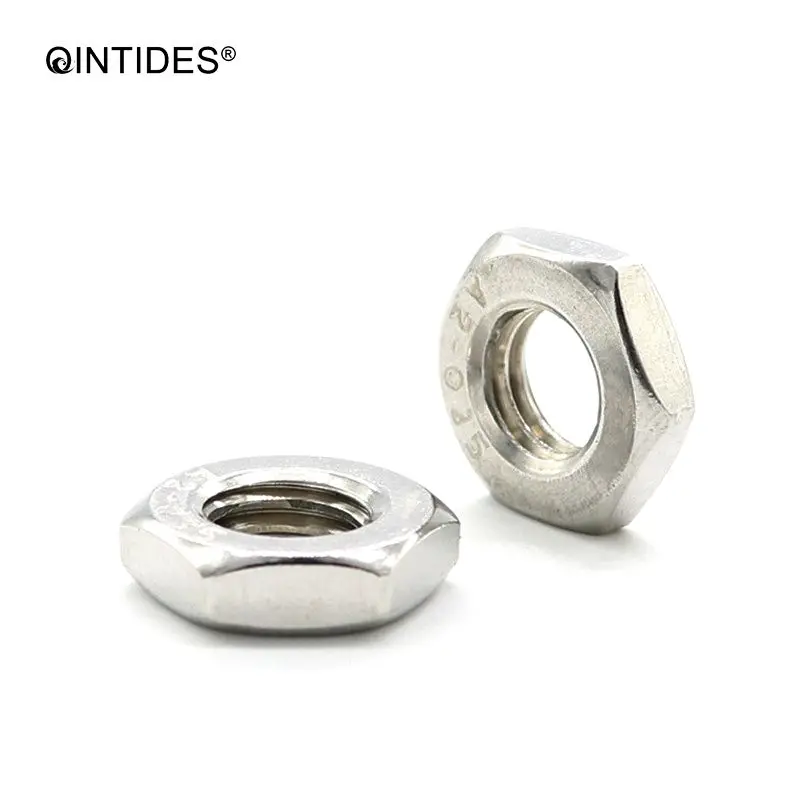 QINTIDES M16 - M24 шестигранные тонкие гайки 304 из нержавеющей стали Шестигранная тонкая