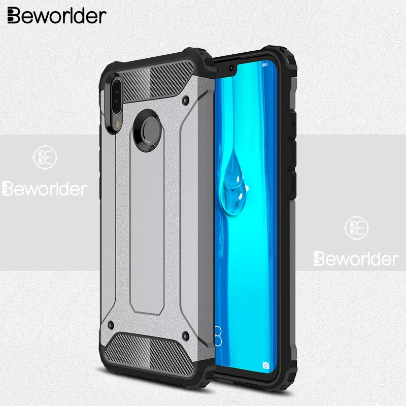 Чехол Beworlder для Huawei Y9 2019 Гибридный двухслойный ПК ТПУ полная защита жесткий