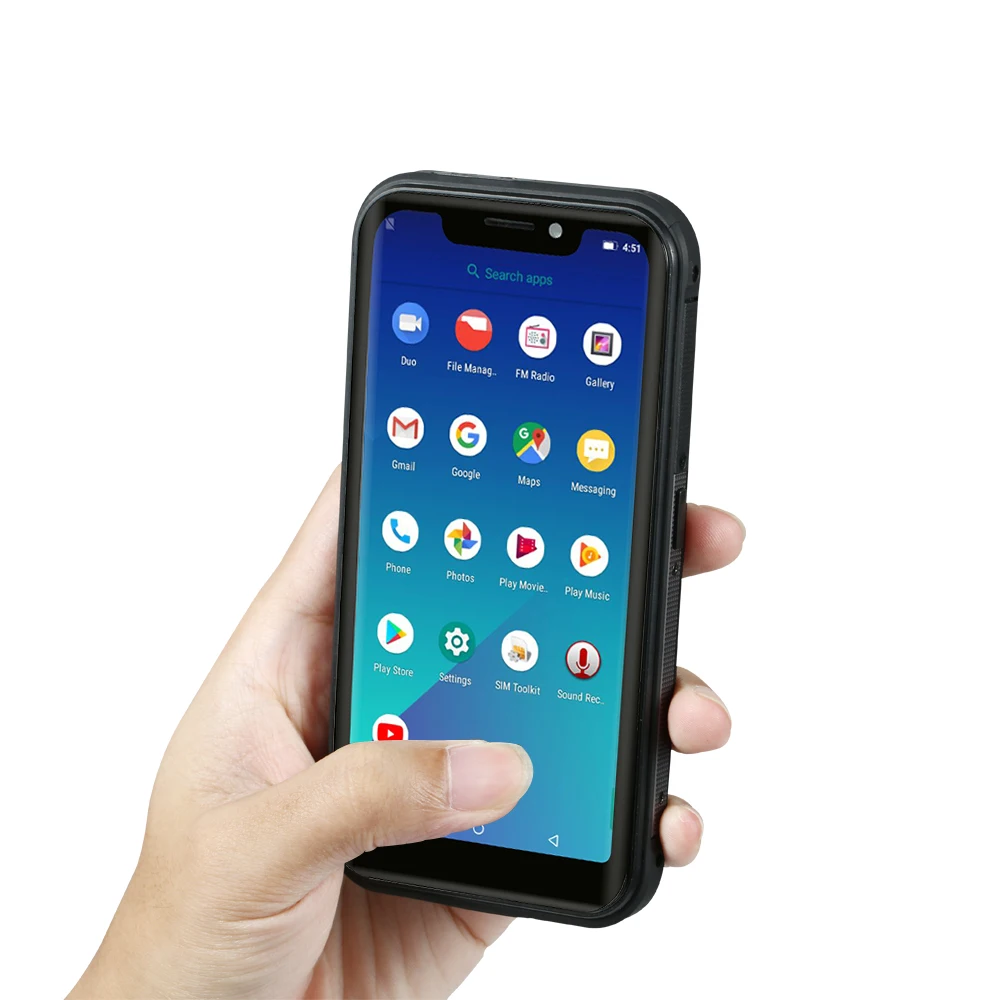 Guophone смартфон настоящий водонепроницаемый Android 8 1 5 дюймов u образный экран четыре