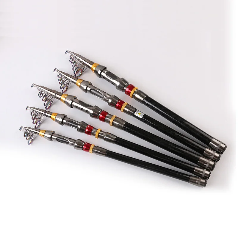 

Portable Carbon Fiber Ultralight Travel Telescopic Fishing Rod Sea Spinning Pole Fish Accessorie Fishing Rod Ultralight Fishing