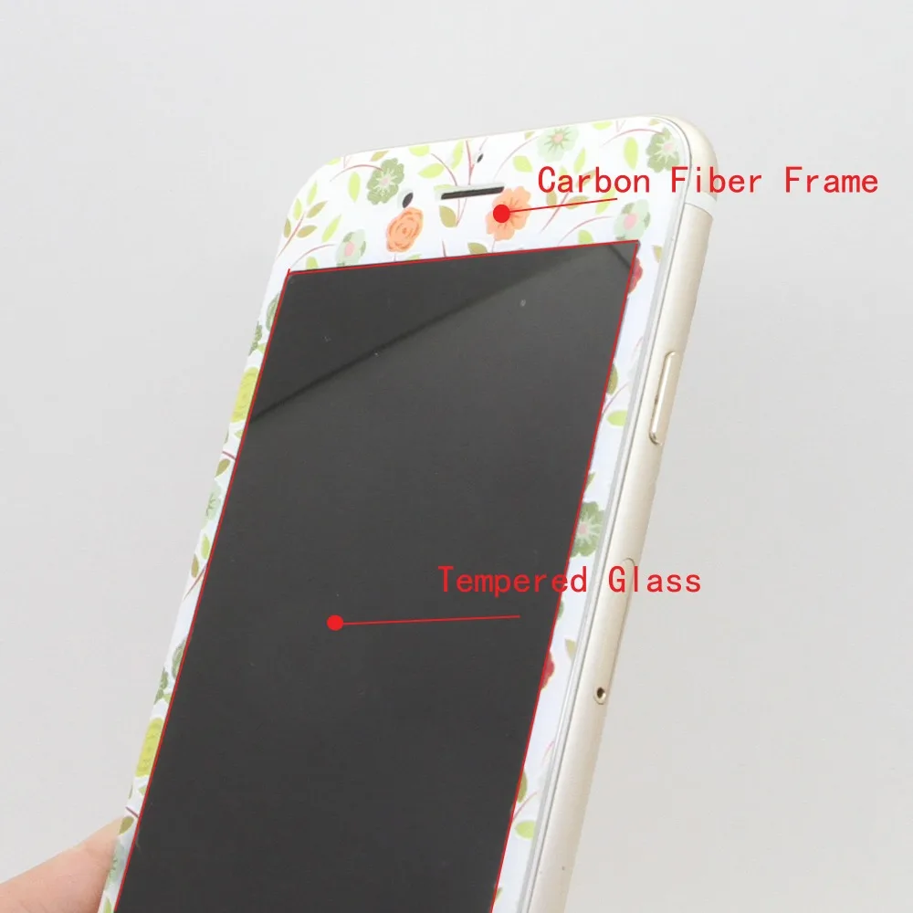 3D цветной узор полное покрытие закаленное стекло протектор экрана для iPhone 7 Plus 8