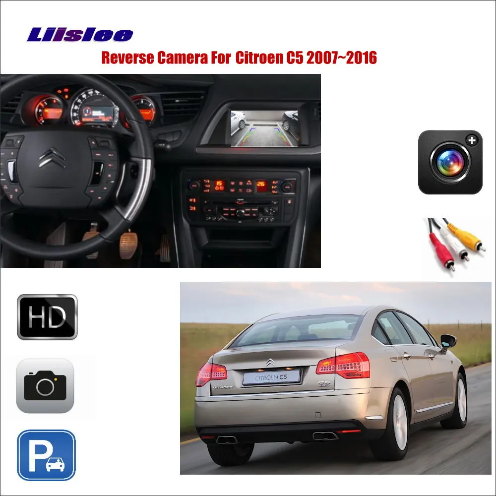 Задний вид автомобиля Камера для Citroen C5 2007 2016 Совместимость с оригинальным
