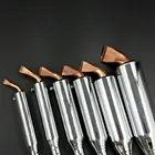 Сверхмощный Электрический паяльник 220 В, 50 Вт, 75 Вт, 100 Вт, Вт, мощный паяльник с долотом и деревянной ручкой, бесплатная доставка