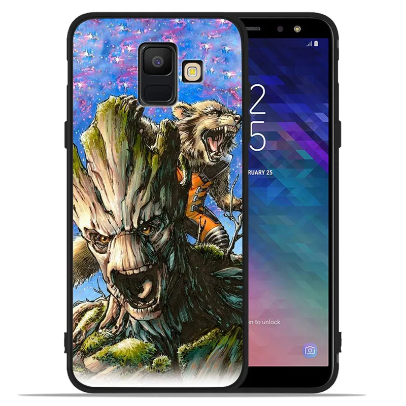 С принтом «Звездные войны» с изображением грута Мстители Marvel для samsung Galaxy A9 A8 A7 A6 A5 A3 J3 J4 J5 J6 J8 плюс чехол для телефона чехол Coque Etui