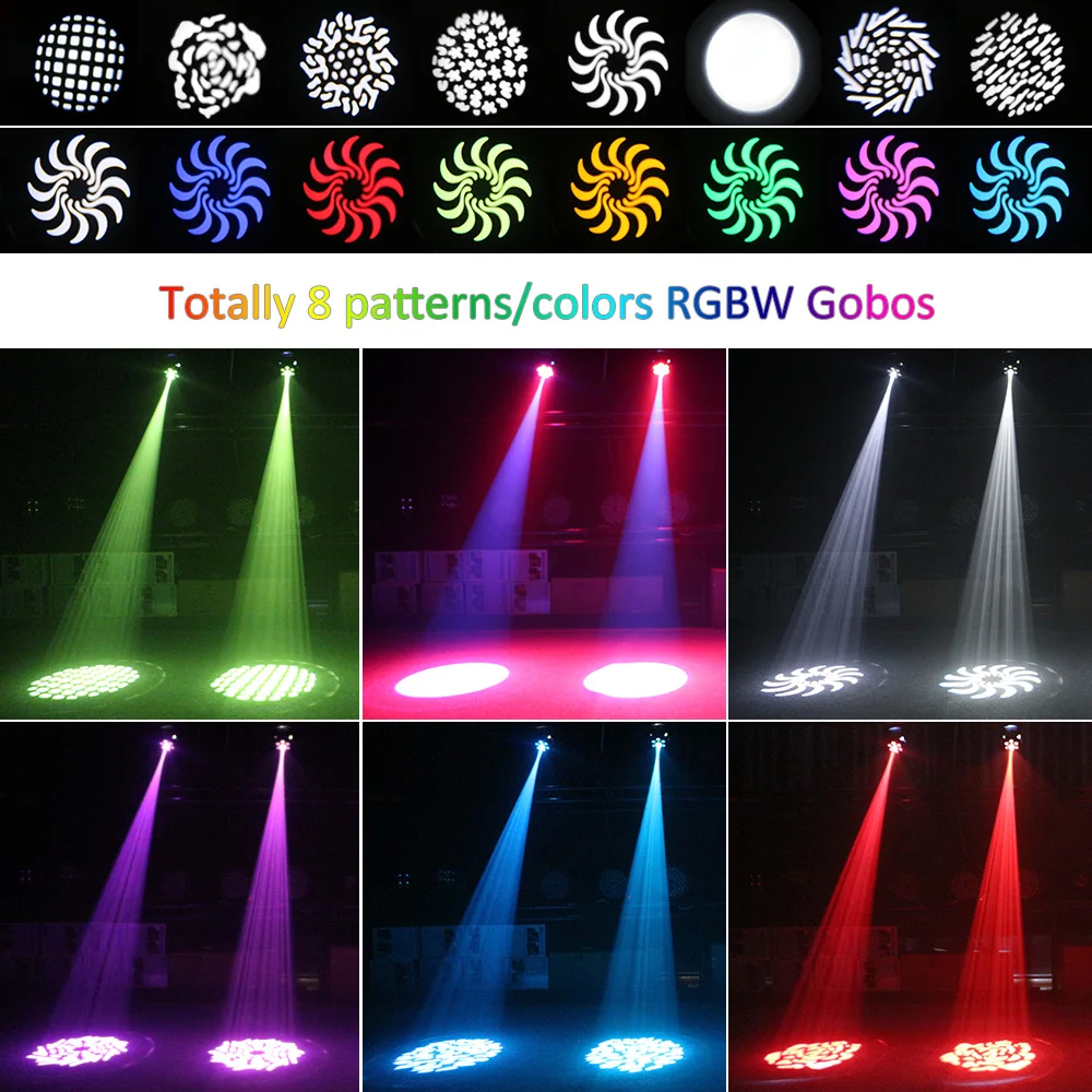 Светодиодный светильник для дискотеки RGBW 100 Вт с движущейся головкой сценический