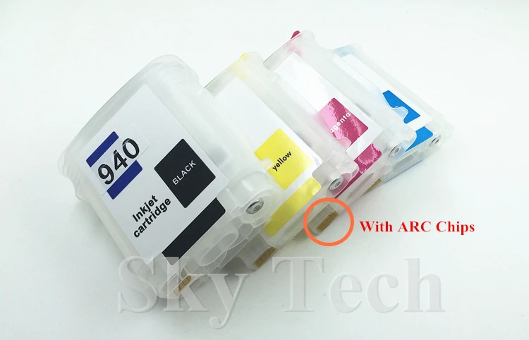 4PK Empty Refillable cartridge suit for HP940XL HP-940XL HP8000 hp8500 hp8500A series printer with ARC Chips | Компьютеры и офис