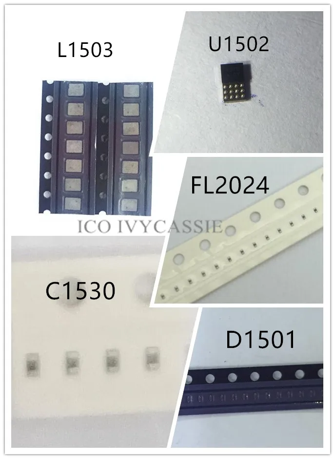 Для iPhone 6 6plus Подсветка комплект U1502 светильник IC+ L1503 катушки+ D1501 Диод+ FL2024 предохранитель фильтр+ C1530 31 C1505 конденсатор с алюминиевой крышкой, 5 шт./компл