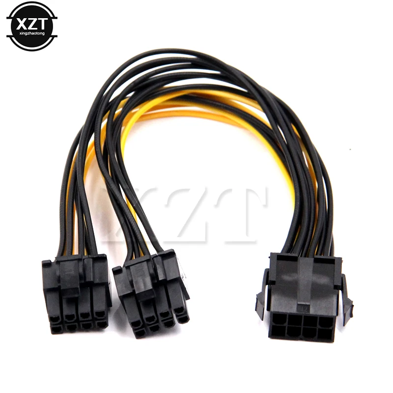 GPU 8pin для видеокарты BTC Miner 20 см гнездо к двойному PCI E Express 8p ( 6 + 2 pin) Мужской кабель