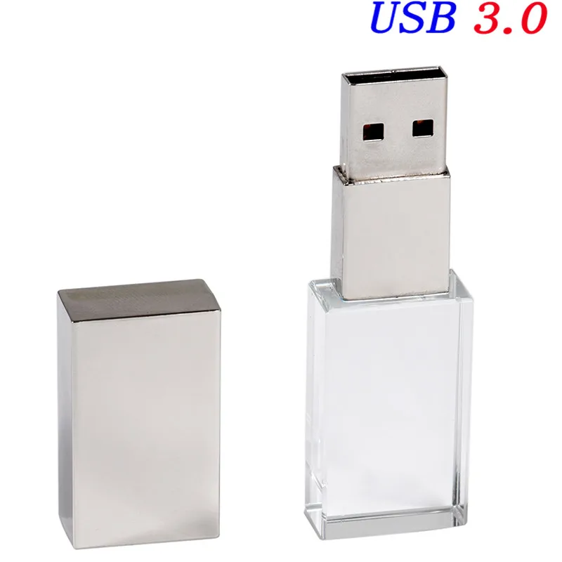 silver JASTER USB 3,0 модный Кристальный стиль USB флеш-накопитель USB 4GB 16GB 32GB 64GB Подарочный флеш-накопитель cle usb(более 10 шт бесплатный логотип - Цвет: silver