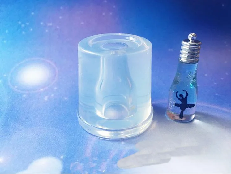 Прозрачная силиконовая форма для сухоцветов декоративная смола поделок 3d-флакон