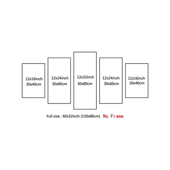 2016 Новая рамка Печатный группа панно серфинг Живопись стены искусства Детская