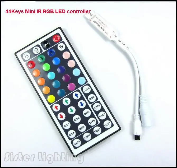 44Key DC12V 6A RGB Мини ИК пульт дистанционного управления с для SMD 3528 5050 LED полосы света 1