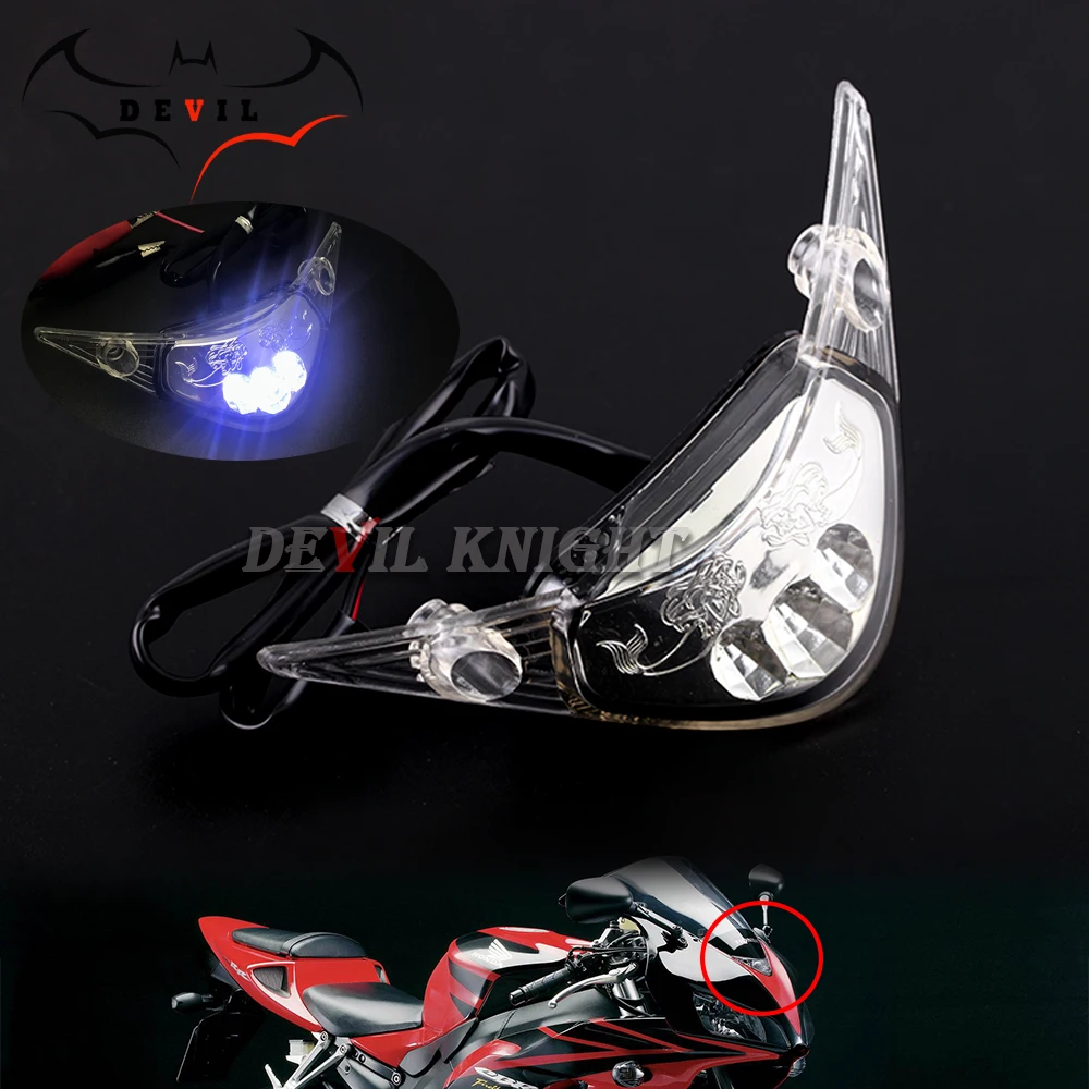 

For HONDA F5 CBR 1000 RR CBR1000RR 2004 2005 2006 2007 Headlight Headlamp Fog Lamp Front Head Light LEDFront center light