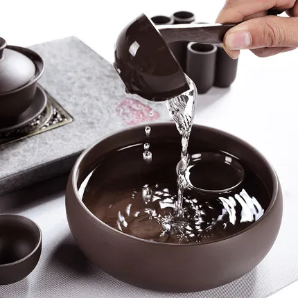 Шахты фиолетовый; песок чайник Gaiwan чайный набор кунг-фу домашнего офиса Ретро чайная чашка, чай церемонии Xi Shi пузатый чайник Набор подарочных коробок