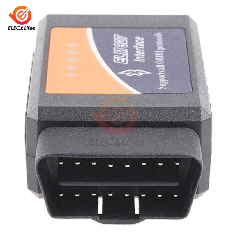 ELM327 V1.5 V2.1 OBD2 OBDII Bluetooth Автомобильный диагностический сканер 12 В считыватель кодов