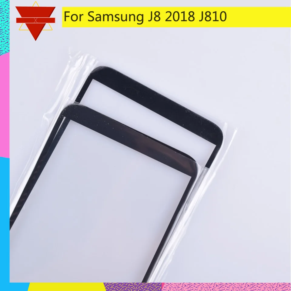 10 шт \ Лот для samsung Galaxy J8 2018 J810 J810F сенсорный экран Переднее внешнее стекло J800Touch