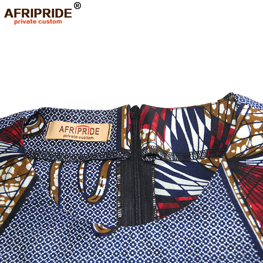 Женское платье до середины икры AFRIPRIDE Повседневное с короткими рукавами и