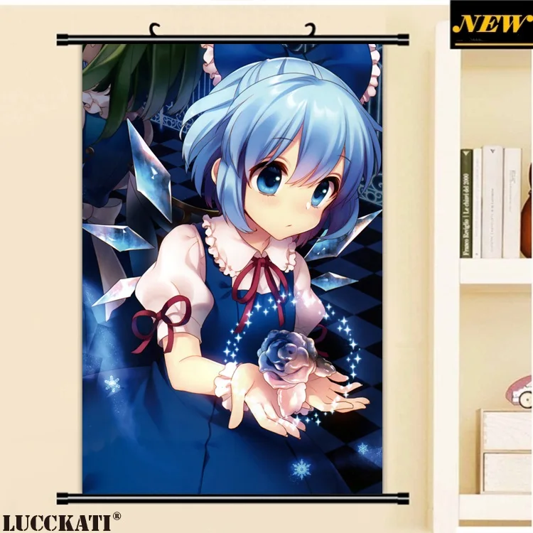 40X60 см проект ZUN Touhou cirno wings cameltoe loli мультфильм аниме Настенная картина
