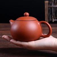 yixing teapots stone scoop grouting special promotions authentic raw purple sand mud semi hand red mud