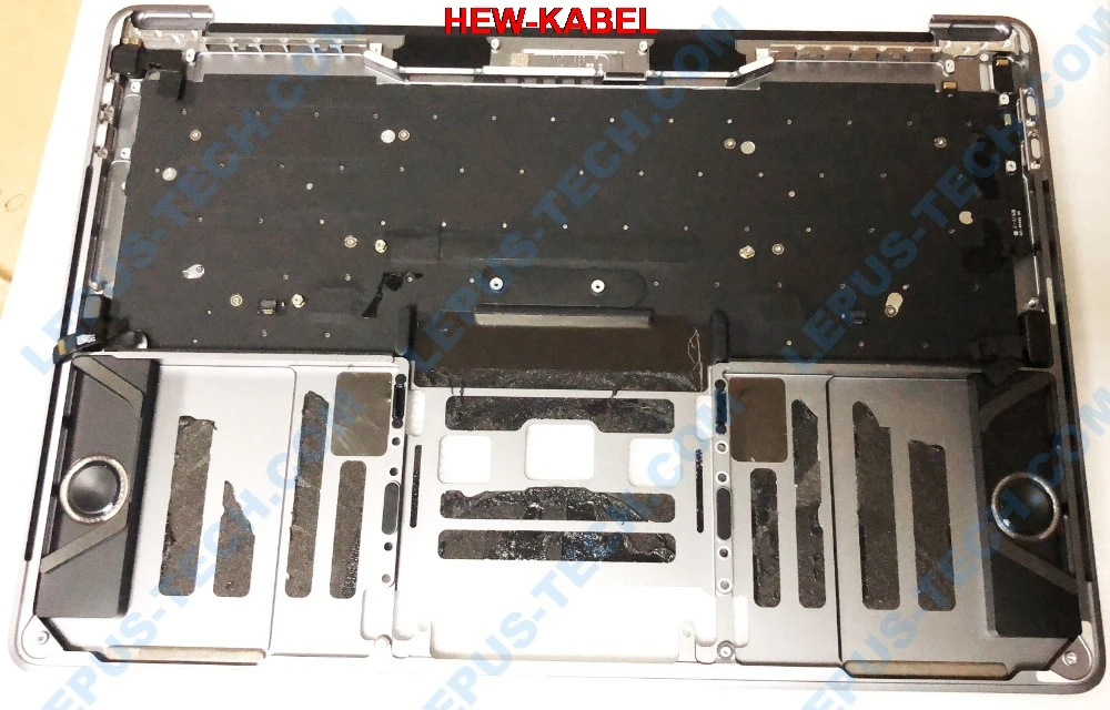 RU Русская раскладка для Apple Macbook Pro 13," retina A1706 серая клавиатура с подставкой для рук и верхний чехол, серый чехол