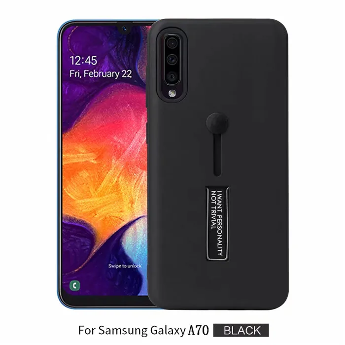 Для samsung Galaxy A50 A60 A70 A80 A90 чехол армированный чехол с подставкой для A10 A20 A20E A30 A40 с подставкой-держателем в виде кольца на заднюю панель