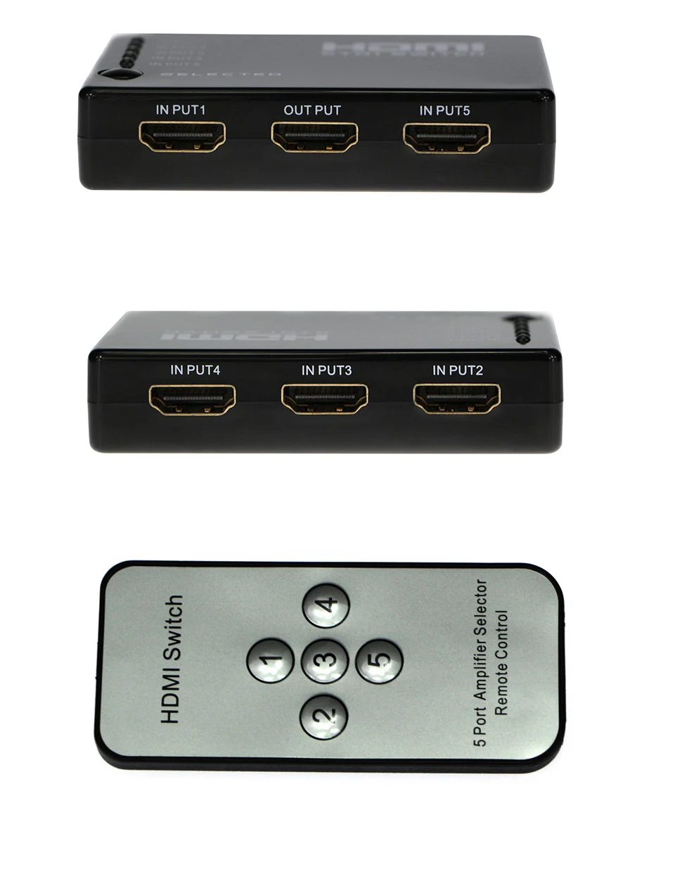 HDMI сплиттер 5 портов HDMI переключатель 1080P 5 вход 1 выход адаптер для xbox 360 PS3 PS4 HDTV HDMI селектор HDMI удлинитель