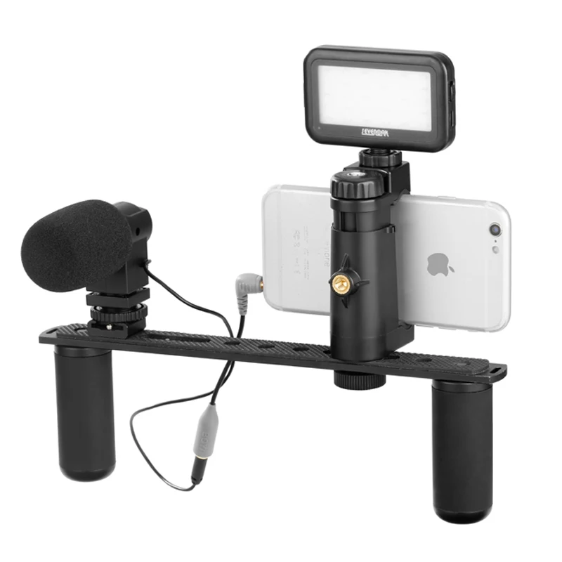 Sevenoak SK PSC4 с двойной ручкой стабилизатор для iPhone Android смартфон GoPro SJCAM спортивная