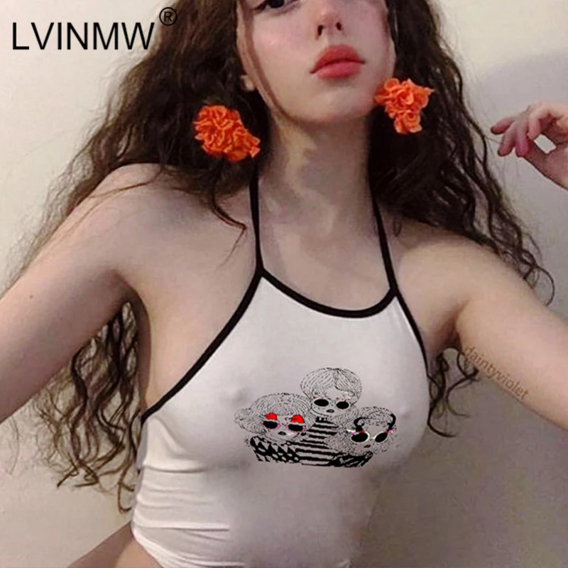 LVINMW Сексуальная детская одежда с мультяшными узорами бюстгальтер со шнуровкой