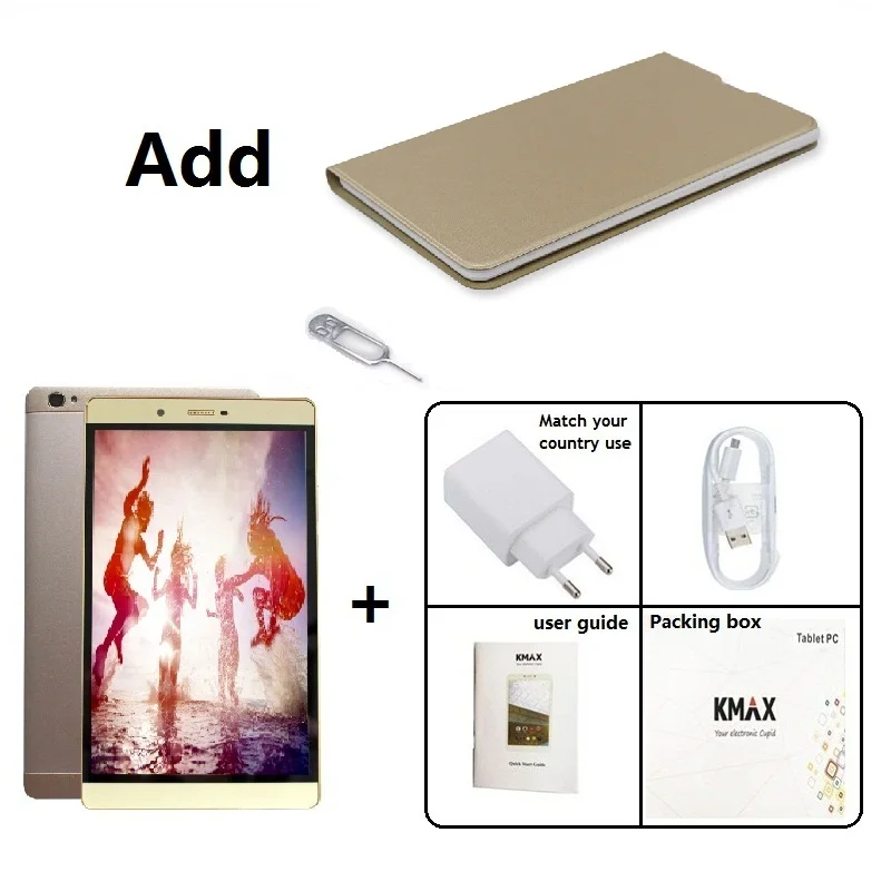 KMAX, 8 дюймов, 3G, с функцией звонка, Android, планшет, ПК, 16 ГБ, SIM карта, 32 ГБ, TF, четыре ядра, Wi-Fi, gps, bluetooth, 8 Мп, камера, планшеты, 8, 10 - Комплект: tablet and case
