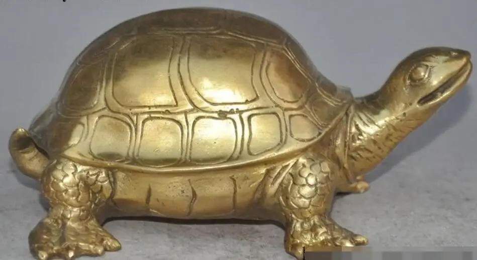 8 &quotКитайский латунный по феншуй долговечность Животное Черепаха благоприятная