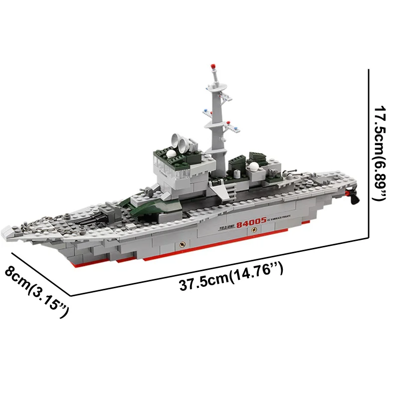 Кази полевой армии Военная Униформа Камикадзе Фрегат корабль Весы Модель