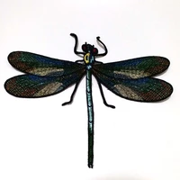 1pc dragonfly patches for clothes 3d animal embroidered ironing patches diy iron on parches embroidery applique animals