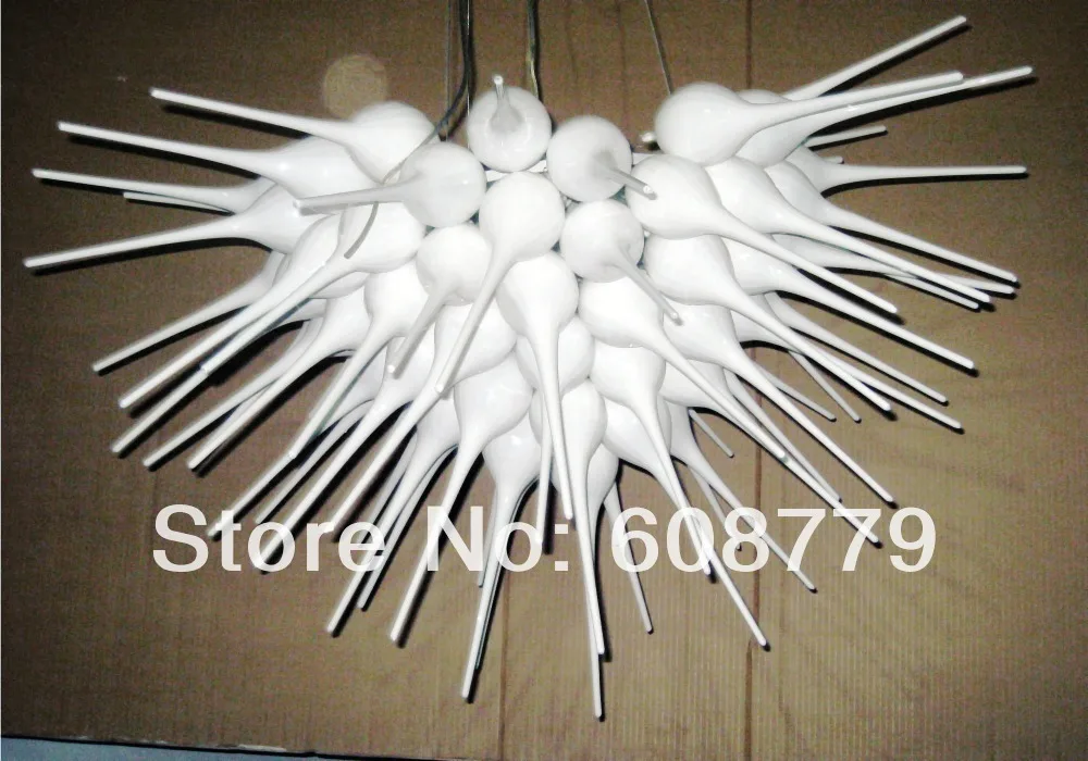 Новый Рога стиль 100% ручная работа стеклянная кухонная люстра белая|chandelier white|kitchen