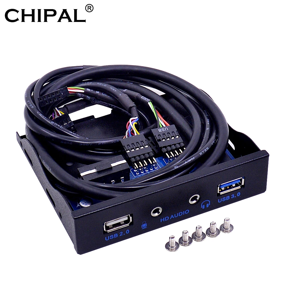 20Pin 4 Порты и разъёмы USB 2 0 3 концентратор спереди флоппи Панель HD Audio 5 мм разъем для