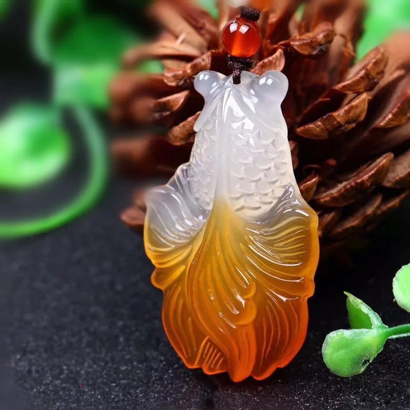 Сертификат желтый Pendant кулон счастливый золотой рыбы Подвески бижутерия шармы