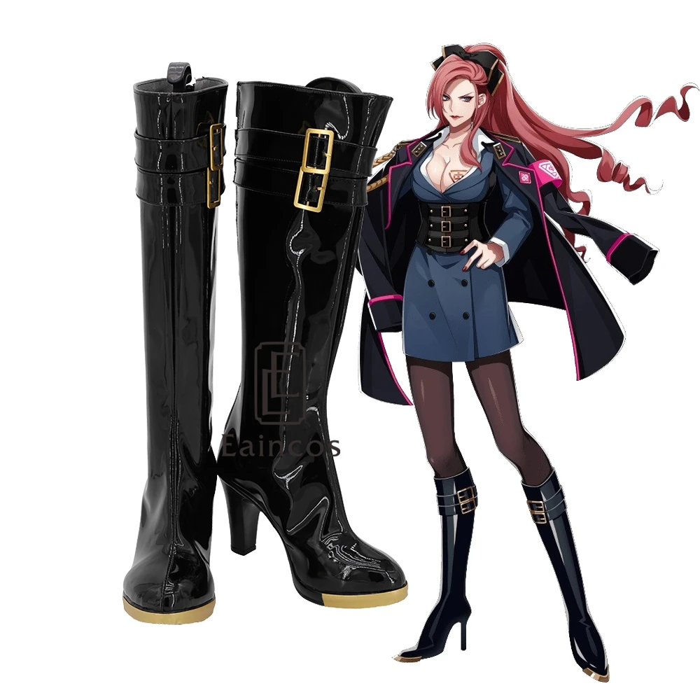 

Hypnosis Mic Division Rap Battle DRB Ichijiku Kadenokoji Cosplay Party Shoes Black High Boots