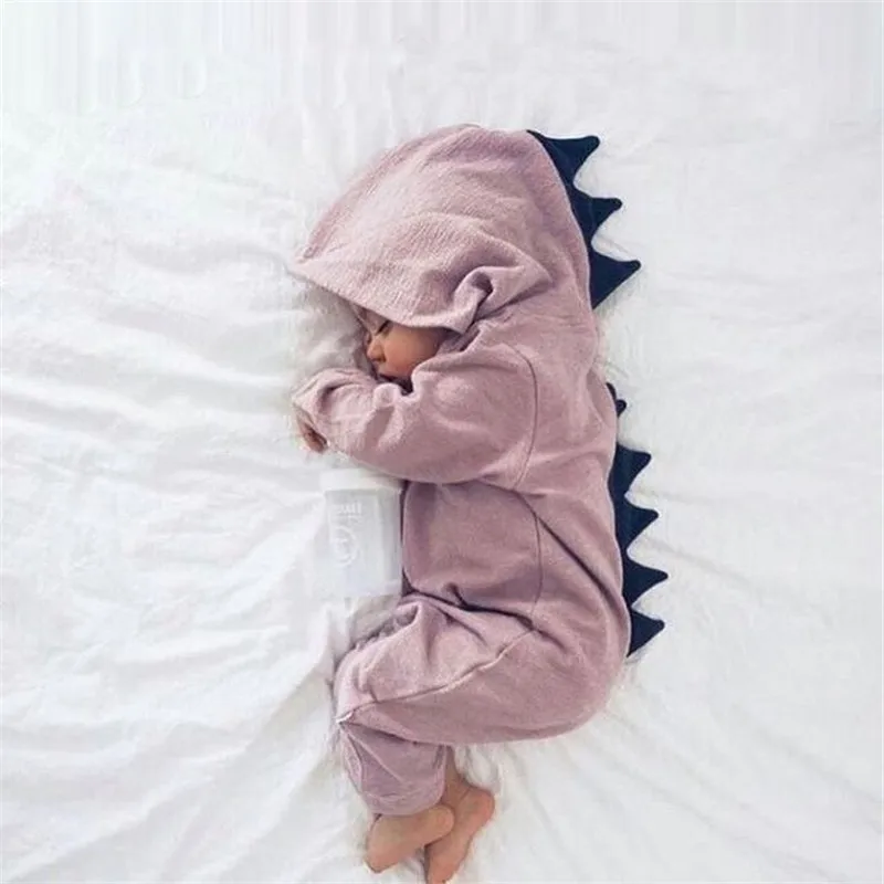 Emmababy костюм для маленьких мальчиков и девочек с 3D динозавром однотонные розовые