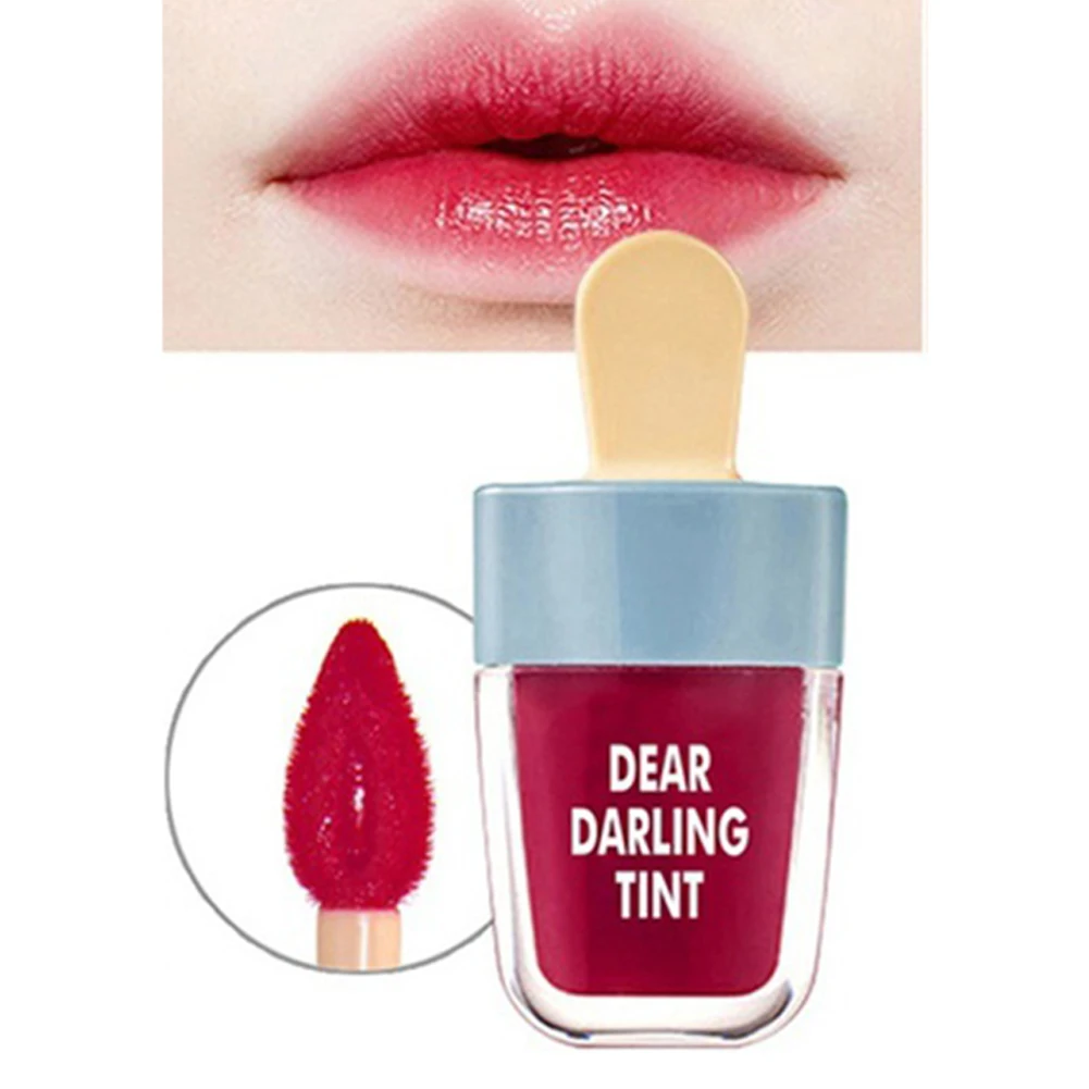 6 цветов водостойкая стойкая Ice крем блеск для губ Красота Косметическая жидкая