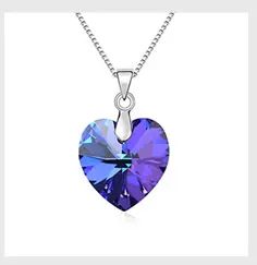 BeBella каплевидный кристалл кулон ожерелье сделано с австрийскими кристаллами от Swarovski для женщин Свадебные украшения для невесты