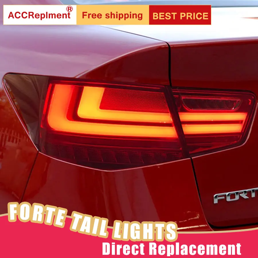 Автомобильный Стайлинг светодиодный задний фонарь для Kia Forte светильник s 2010 2013 DRL